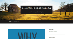 Desktop Screenshot of olusegunajibode.com